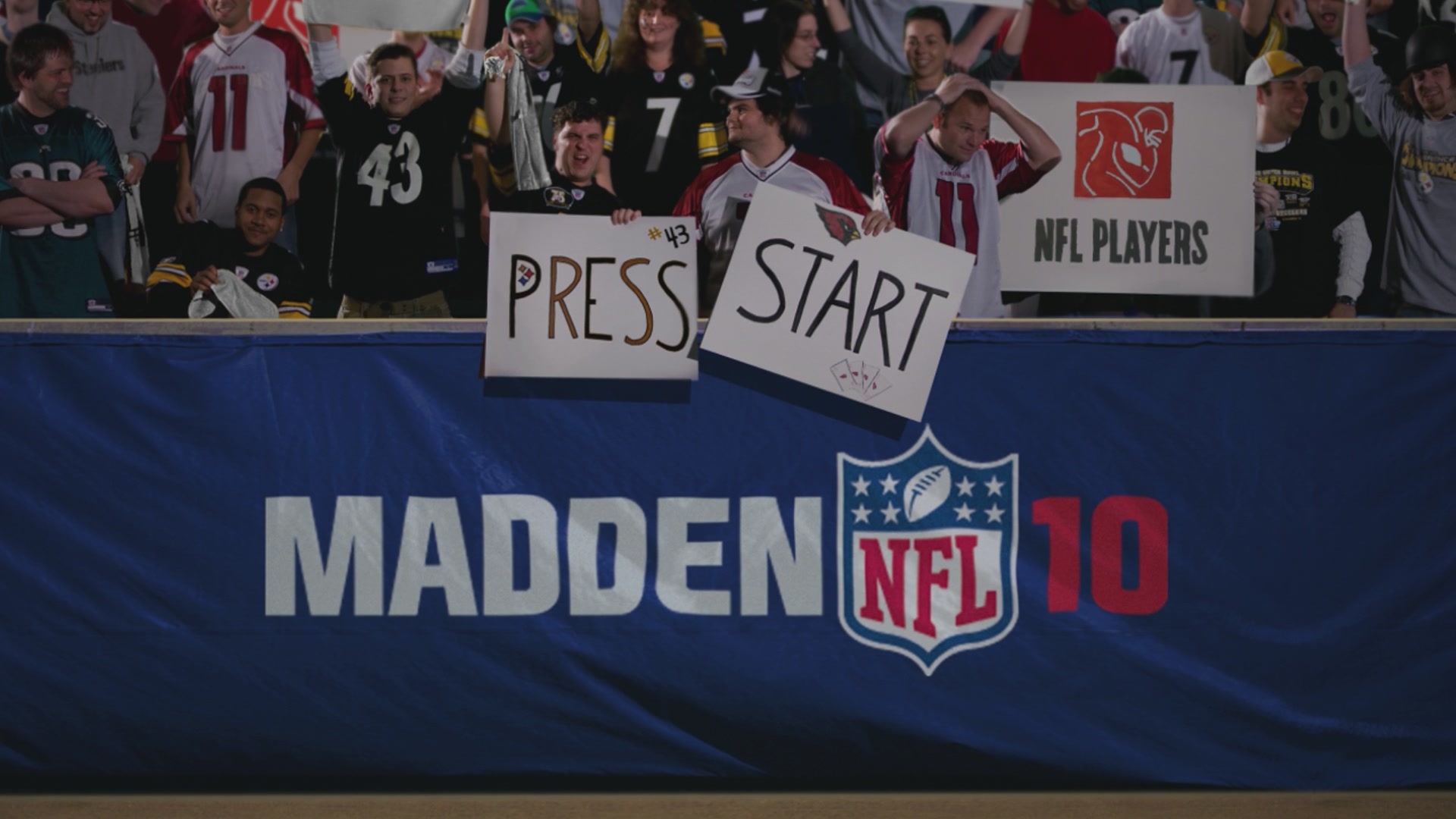 Madden NFL 10 title screen for Xbox 360